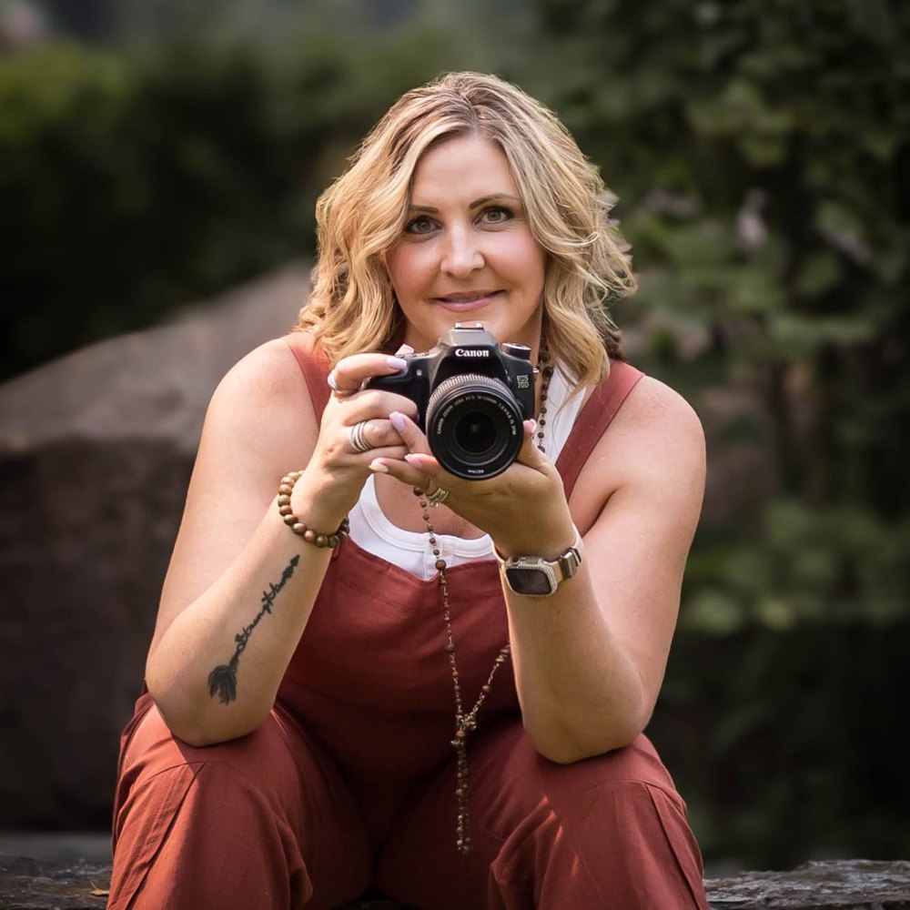 Photographer Lisa Bjornstad with her camera