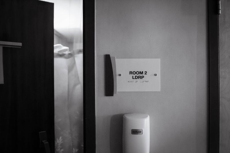 The door to Room 2, labour and delivery